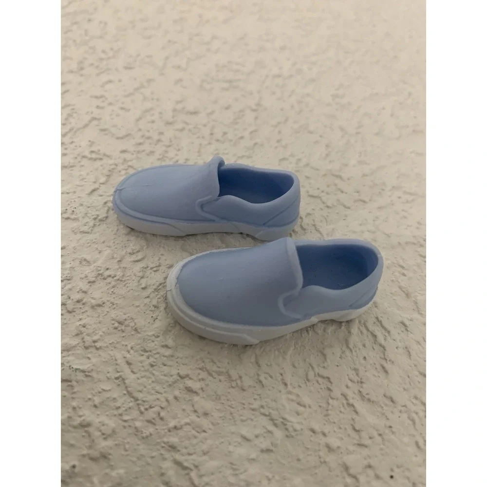 BLUE WHITE COLORED CASUAL SLIP ON SHOES FOR KEN DOLL Vans Style